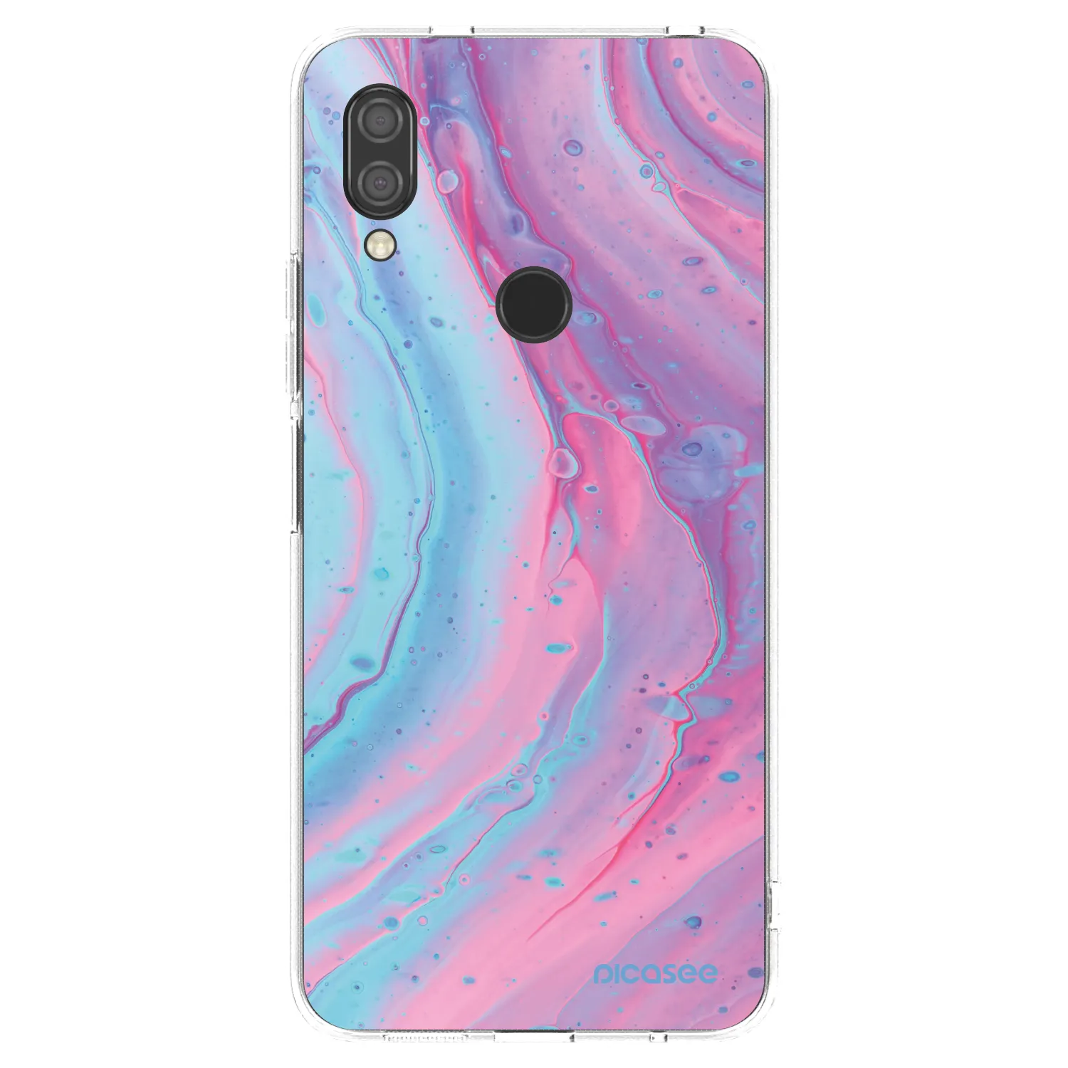 Picasee átlátszó szilikon tok az alábbi mobiltelefonokra Xiaomi Redmi 7 - Pink liquid