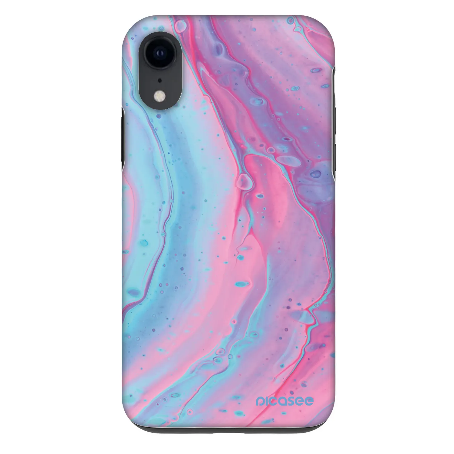 Picasee Fashion Case Apple iPhone XR - Pink liquid