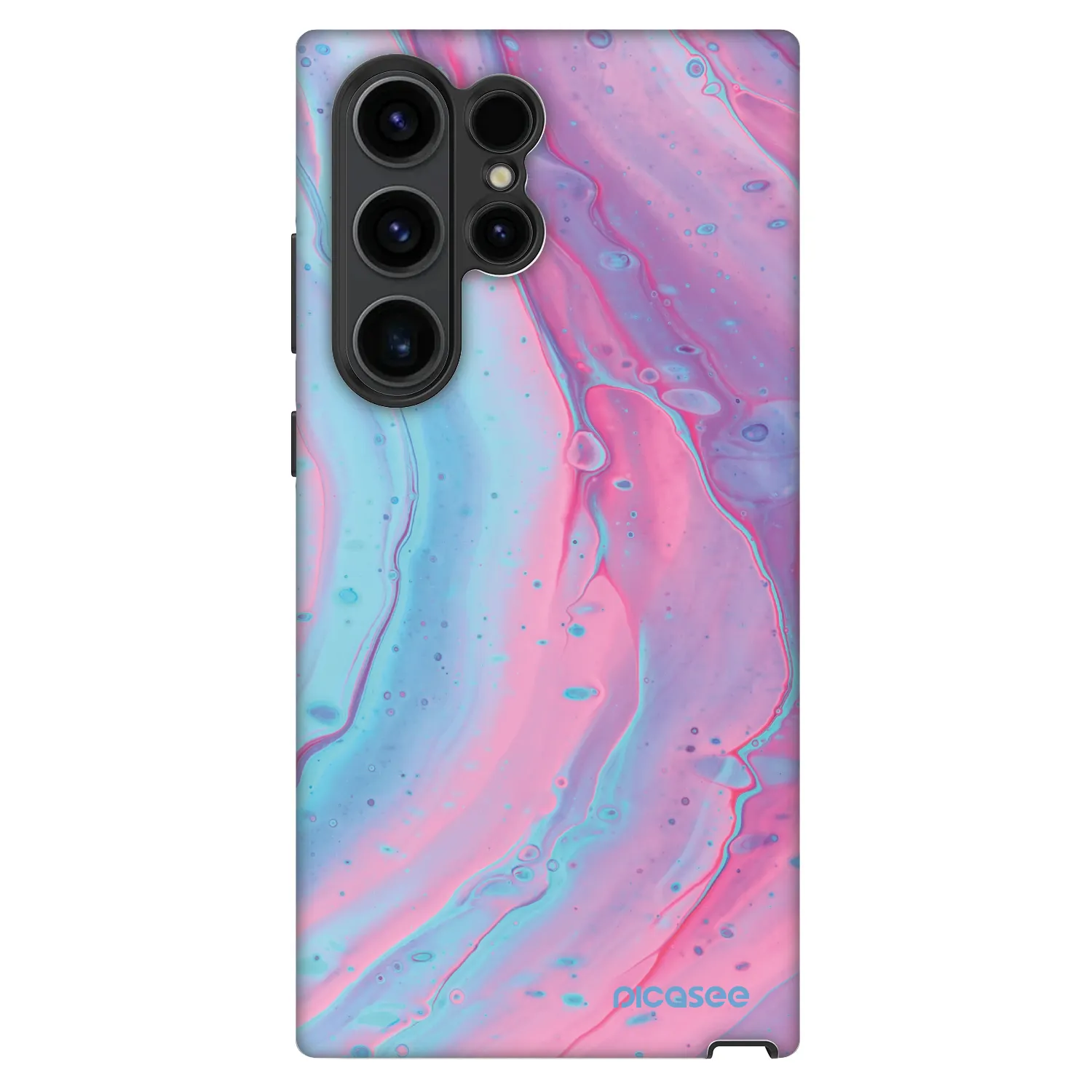 Picasee Fashion Case Samsung Galaxy S22 Ultra 5G - Pink liquid