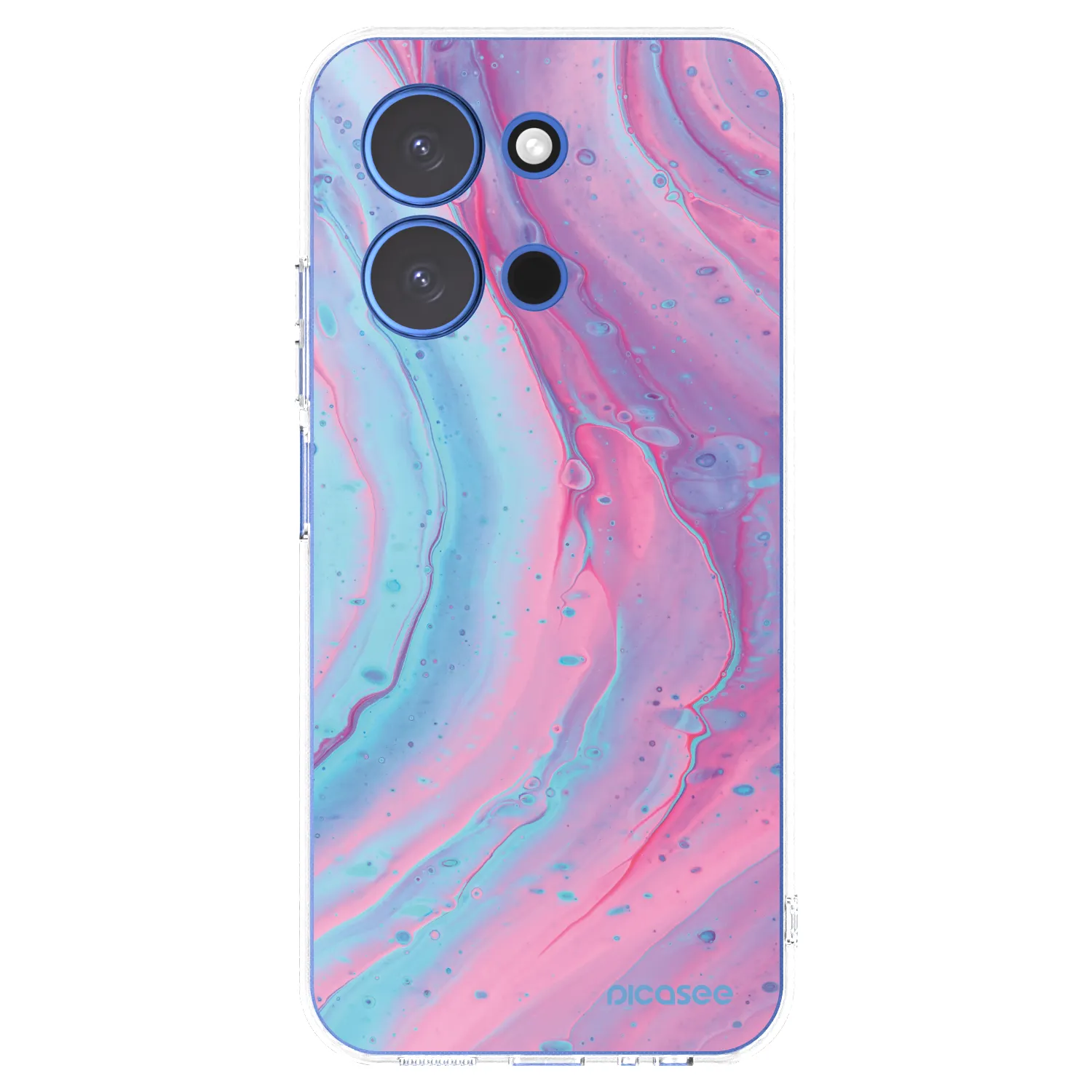 Picasee átlátszó szilikon tok az alábbi mobiltelefonokra Xiaomi Redmi 15C 4G - Pink liquid