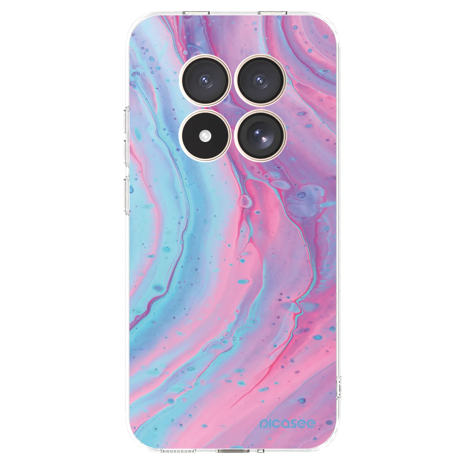 Picasee átlátszó szilikon tok az alábbi mobiltelefonokra Xiaomi Redmi Note 15 Pro 4G - Pink liquid