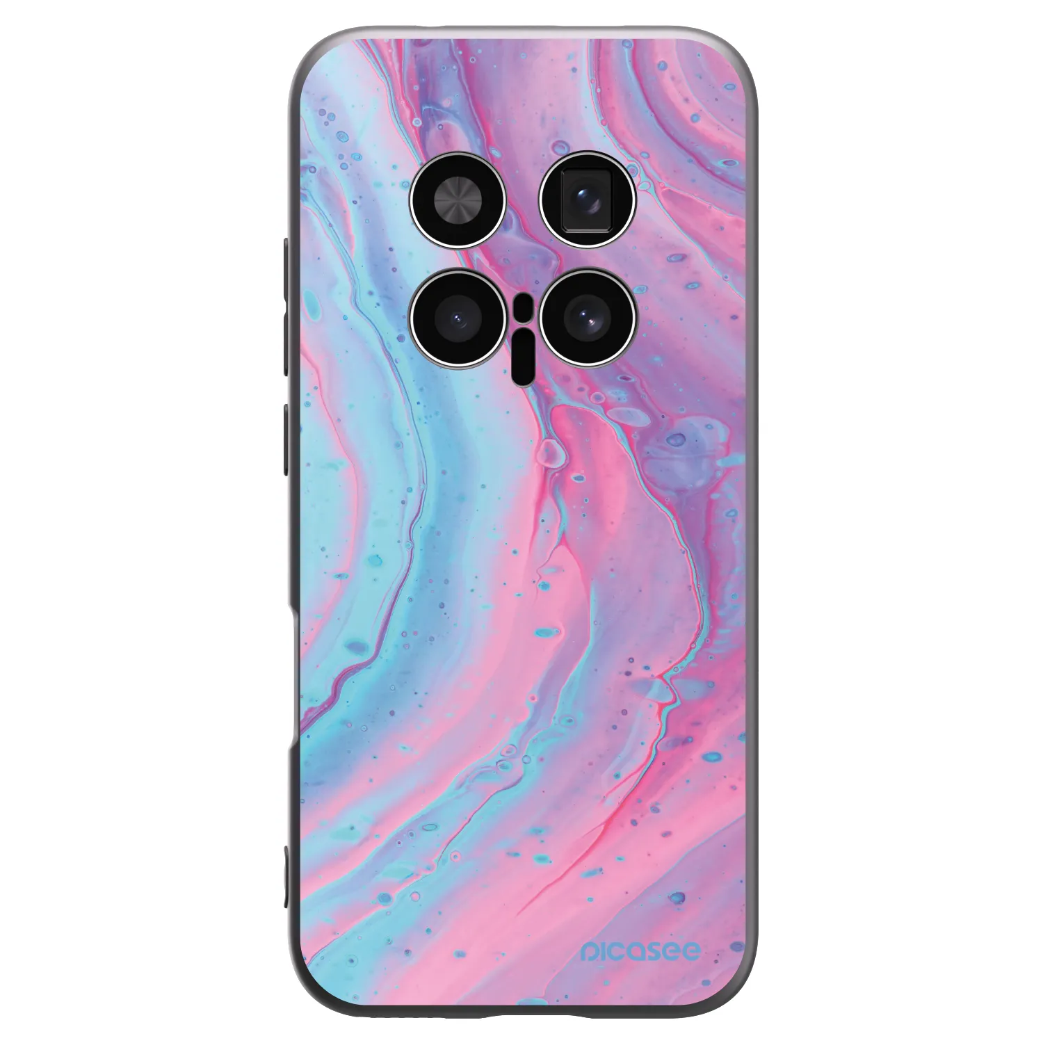 Picasee fekete szilikon tok az alábbi mobiltelefonokra Honor Magic8 Pro 5G - Pink liquid