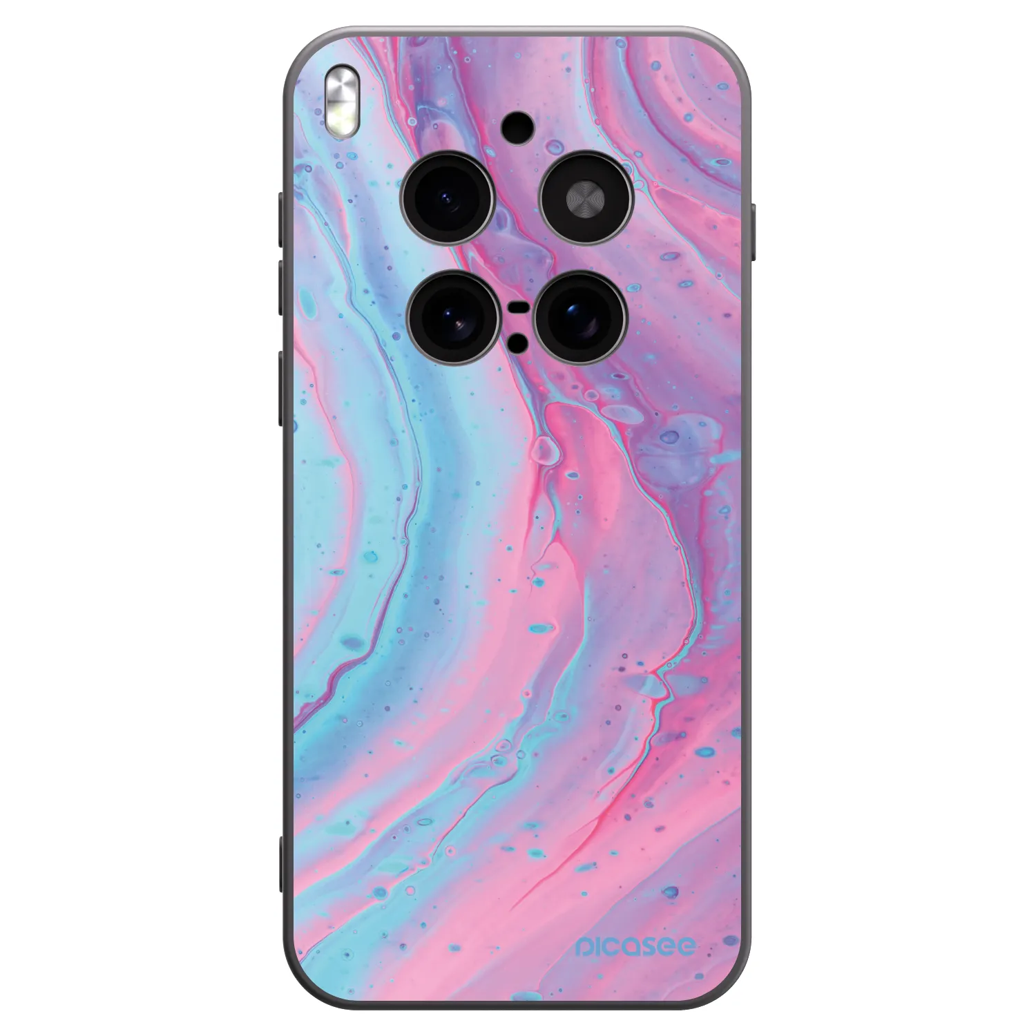 Picasee fekete szilikon tok az alábbi mobiltelefonokra Vivo X300 Pro - Pink liquid