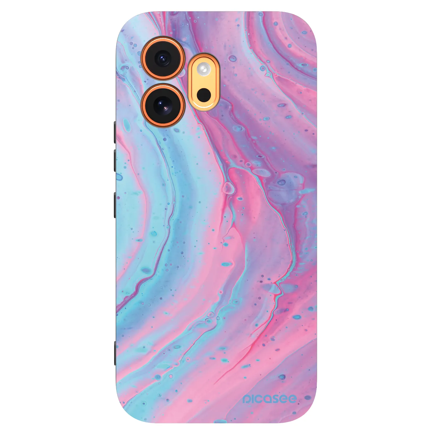 Picasee fekete szilikon tok az alábbi mobiltelefonokra Honor 600 - Pink liquid