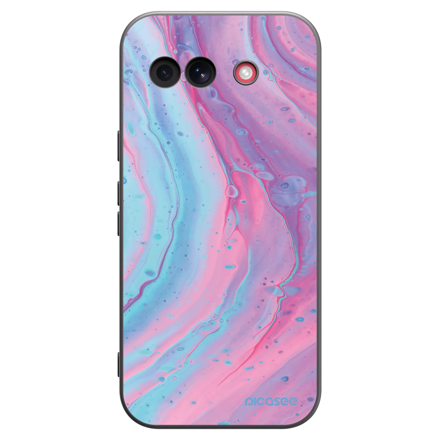 Picasee fekete szilikon tok az alábbi mobiltelefonokra Google Pixel 10a - Pink liquid