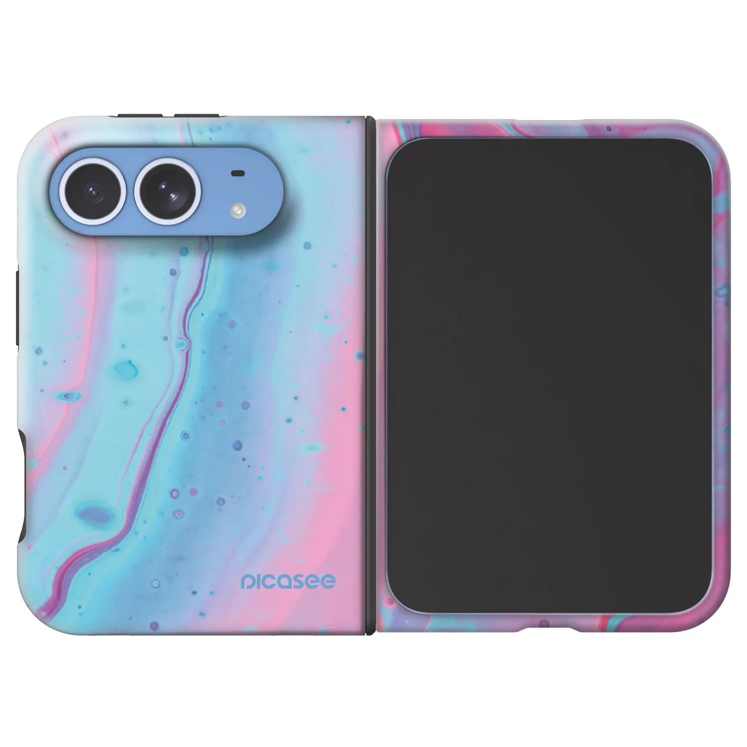 Picasee Fashion Case MagSafe Apple iPhone Duo - Pink liquid