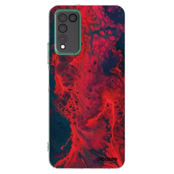 Picasee átlátszó szilikon tok az alábbi mobiltelefonokra Honor 10X Lite - Organic red
