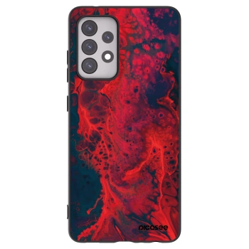 Picasee fekete szilikon tok az alábbi mobiltelefonokra Samsung Galaxy A52 5G A525F - Organic red