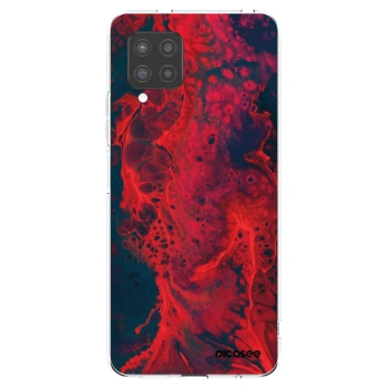 Picasee átlátszó szilikon tok az alábbi mobiltelefonokra Samsung Galaxy A42 A426B - Organic red