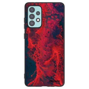 Picasee fekete szilikon tok az alábbi mobiltelefonokra Samsung Galaxy A72 A725F - Organic red