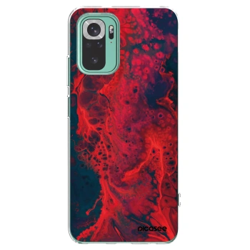 Picasee átlátszó szilikon tok az alábbi mobiltelefonokra Xiaomi Redmi Note 10 Pro - Organic red