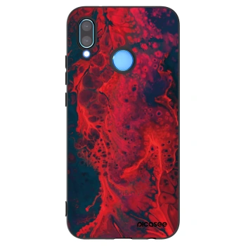 Picasee fekete szilikon tok az alábbi mobiltelefonokra Huawei P20 Lite - Organic red