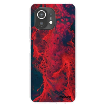 Picasee átlátszó szilikon tok az alábbi mobiltelefonokra Xiaomi Mi 11 - Organic red