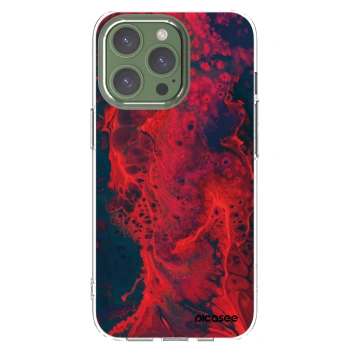 Picasee átlátszó szilikon tok az alábbi mobiltelefonokra Apple iPhone 13 Pro - Organic red