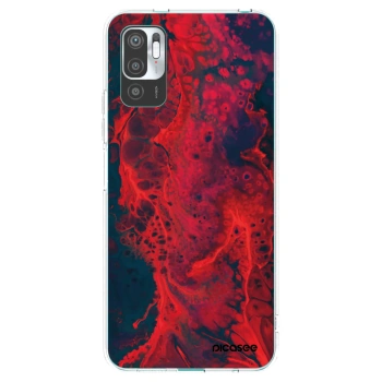 Picasee átlátszó szilikon tok az alábbi mobiltelefonokra Xiaomi Redmi Note 10 5G - Organic red