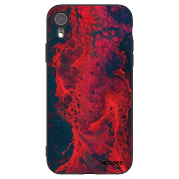 Picasee fekete szilikon tok az alábbi mobiltelefonokra Apple iPhone XR - Organic red