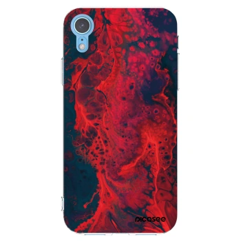 Picasee átlátszó szilikon tok az alábbi mobiltelefonokra Apple iPhone XR - Organic red