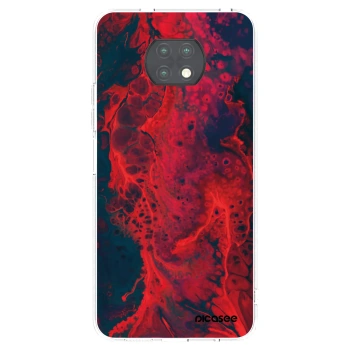 Picasee átlátszó szilikon tok az alábbi mobiltelefonokra Xiaomi Redmi Note 9T - Organic red