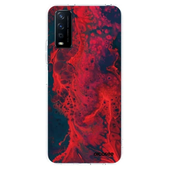 Picasee átlátszó szilikon tok az alábbi mobiltelefonokra Vivo Y11s - Organic red
