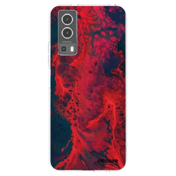 Picasee átlátszó szilikon tok az alábbi mobiltelefonokra Vivo Y72 5G - Organic red