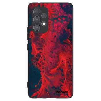 Picasee fekete szilikon tok az alábbi mobiltelefonokra Samsung Galaxy A53 5G A536 - Organic red