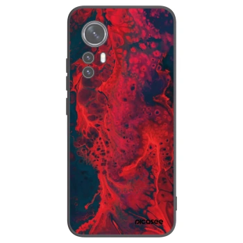 Picasee fekete szilikon tok az alábbi mobiltelefonokra Xiaomi 12 - Organic red