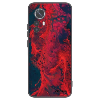 Picasee fekete szilikon tok az alábbi mobiltelefonokra Xiaomi 12 Pro - Organic red