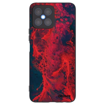 Picasee fekete szilikon tok az alábbi mobiltelefonokra Honor X8 4G - Organic red
