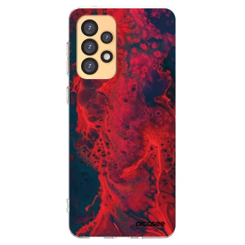 Picasee átlátszó szilikon tok az alábbi mobiltelefonokra Samsung Galaxy A33 5G A336 - Organic red