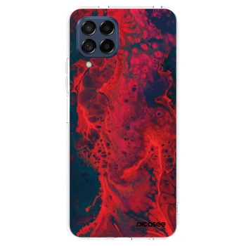 Picasee átlátszó szilikon tok az alábbi mobiltelefonokra Samsung Galaxy M53 5G - Organic red