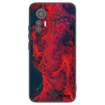 Picasee fekete szilikon tok az alábbi mobiltelefonokra Xiaomi 12 Lite - Organic red