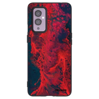 Picasee fekete szilikon tok az alábbi mobiltelefonokra OnePlus 9 - Organic red