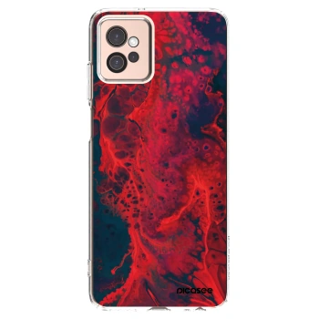 Picasee átlátszó szilikon tok az alábbi mobiltelefonokra Motorola Moto G32 - Organic red