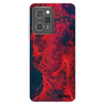 Picasee fekete szilikon tok az alábbi mobiltelefonokra Xiaomi Poco X5 Pro - Organic red
