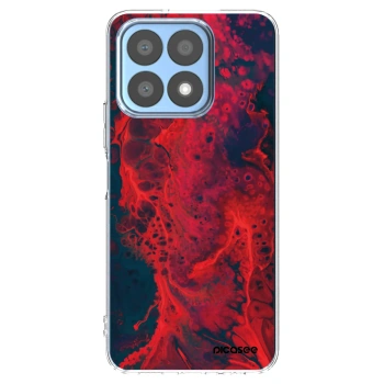 Picasee átlátszó szilikon tok az alábbi mobiltelefonokra Honor X8a - Organic red
