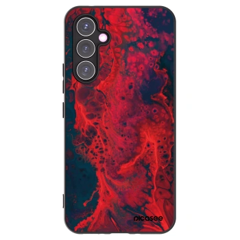 Picasee fekete szilikon tok az alábbi mobiltelefonokra Samsung Galaxy A54 5G A546B - Organic red