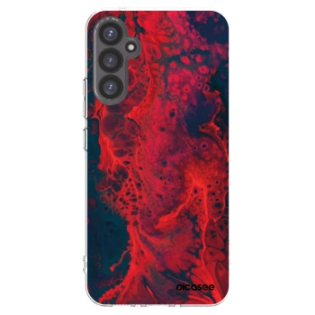 Picasee átlátszó szilikon tok az alábbi mobiltelefonokra Samsung Galaxy A34 5G A346B - Organic red