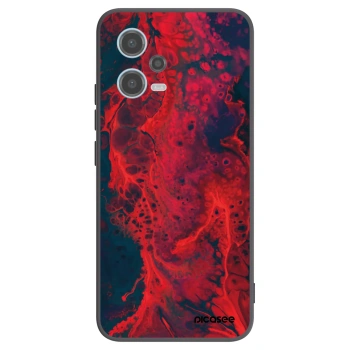 Picasee fekete szilikon tok az alábbi mobiltelefonokra Xiaomi Redmi Note 12 5G - Organic red