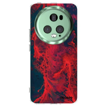 Picasee átlátszó szilikon tok az alábbi mobiltelefonokra Honor Magic5 Pro - Organic red