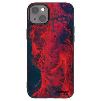 Picasee fekete szilikon tok az alábbi mobiltelefonokra Apple iPhone 15 Plus - Organic red