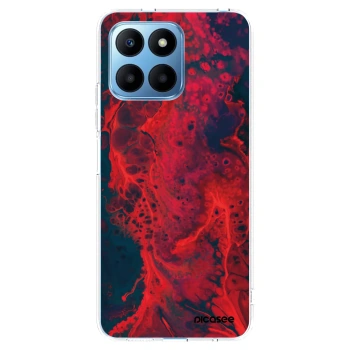 Picasee átlátszó szilikon tok az alábbi mobiltelefonokra Honor 70 Lite - Organic red