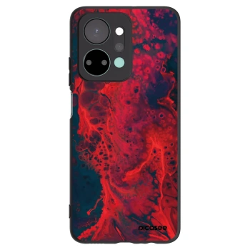 Picasee fekete szilikon tok az alábbi mobiltelefonokra Honor X7a - Organic red