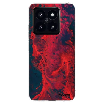 Picasee átlátszó szilikon tok az alábbi mobiltelefonokra Xiaomi 14 Pro - Organic red