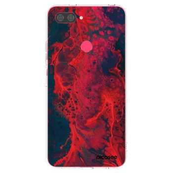Picasee átlátszó szilikon tok az alábbi mobiltelefonokra Xiaomi Mi 8 Lite - Organic red