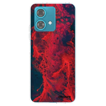 Picasee átlátszó szilikon tok az alábbi mobiltelefonokra Motorola Edge 40 Neo - Organic red