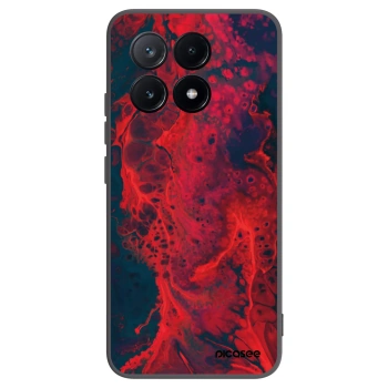 Picasee fekete szilikon tok az alábbi mobiltelefonokra Xiaomi Poco X6 Pro - Organic red