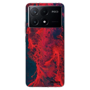 Picasee átlátszó szilikon tok az alábbi mobiltelefonokra Xiaomi Poco X6 Pro - Organic red