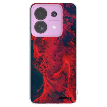 Picasee átlátszó szilikon tok az alábbi mobiltelefonokra Xiaomi Redmi Note 13 Pro 5G - Organic red