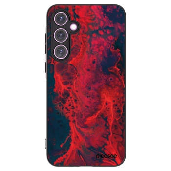 Picasee fekete szilikon tok az alábbi mobiltelefonokra Samsung Galaxy A35 5G A356B - Organic red