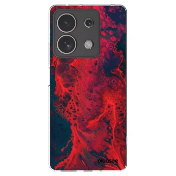 Picasee átlátszó szilikon tok az alábbi mobiltelefonokra Xiaomi Redmi Note 13 4G - Organic red